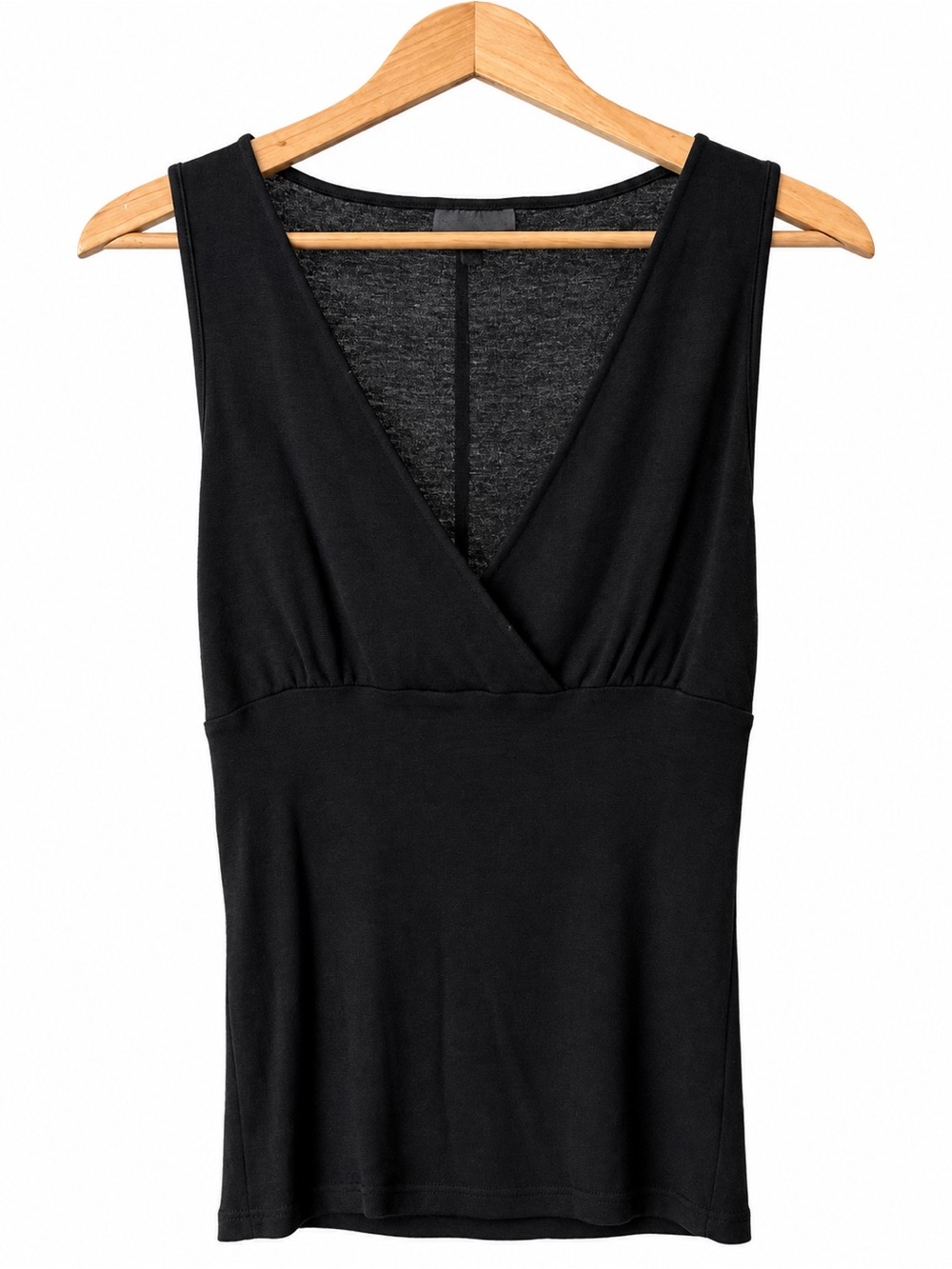 Vintage Y2K Michael Stars Black Shimmer Wrap Tank Top Festival Sm